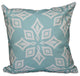 Beach Star, Geometric Print Pillow, Aqua, 20"x20"