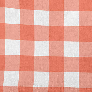 Gingham Plaid Accent Pillow, Harvest Orange, 26"x26"