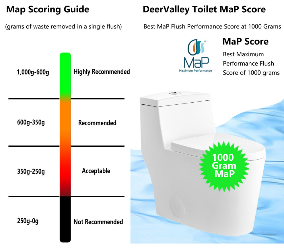 Dual Flush Elongated One Piece Toilet With Glazed Surface, Seat Included