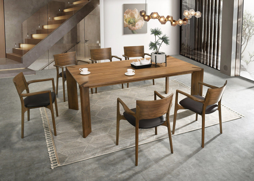 Edelman Mid-Century Modern Walnut Dining Table