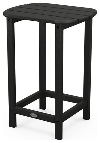 Polywood South Beach 26" Counter Side Table, Black