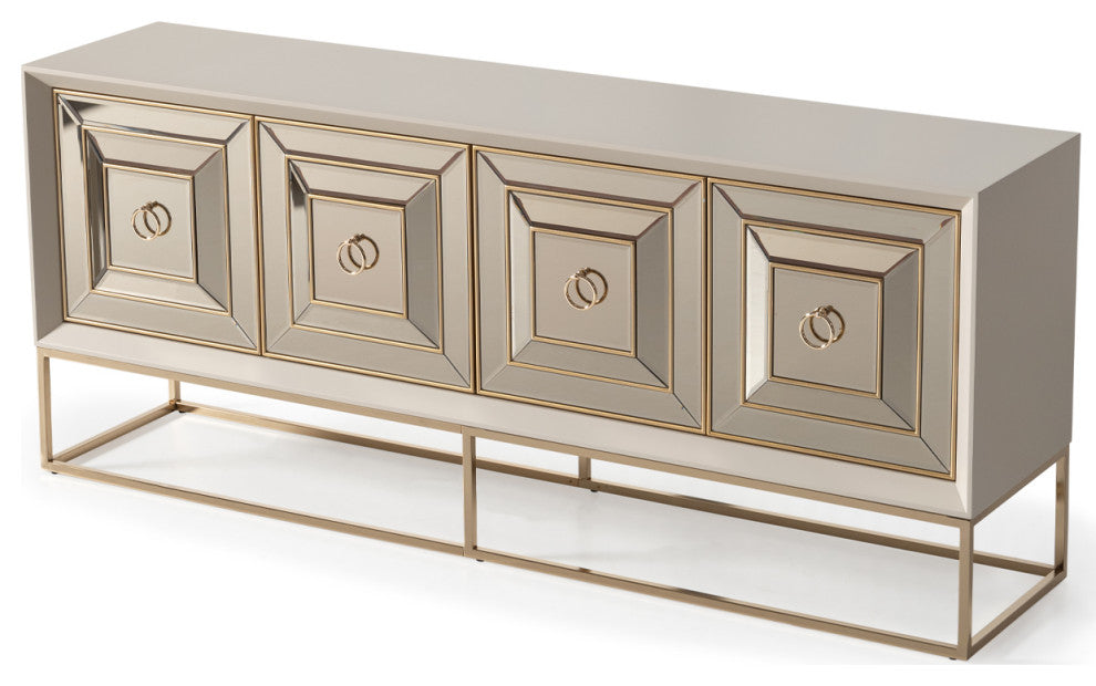 Madison Console, Glistening Gold