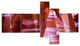 Antelope Canyon Structures, Landscape Photo Canvas Print, 60"x32", 5 panels