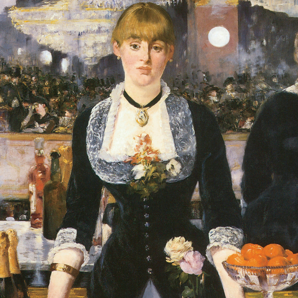 "A Bar At the Folies Bergere" Stretched Canvas Replica, 17"x14.5"