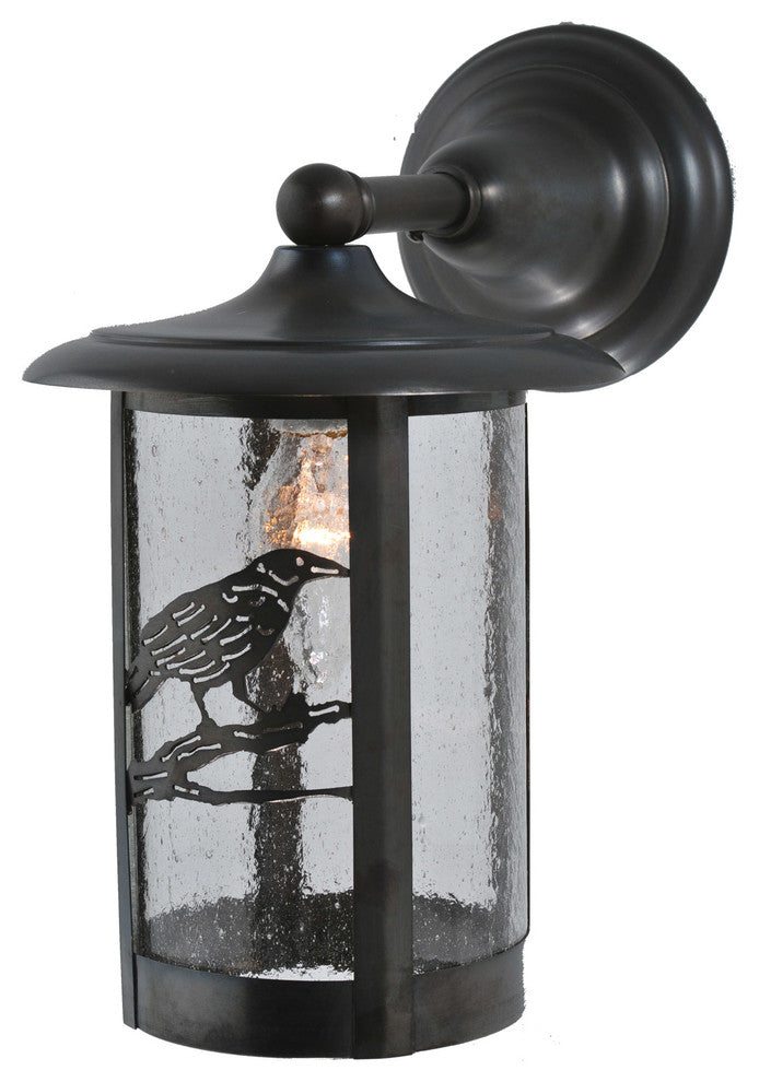 8W Fulton Raven Solid Mount Wall Sconce