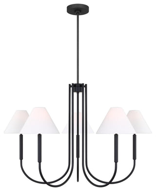 Porteau 6-Light Indoor Large Chandelier, Midnight Black