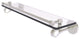 Clearview 22" Glass Shelf with Gallery Rail, Satin Nickel