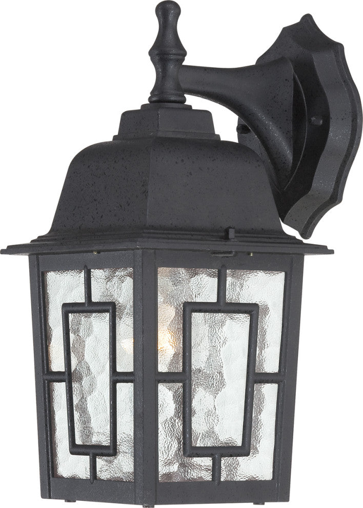 Nuvo 1-Light Banyon Outdoor Light Fixture, Textured Black