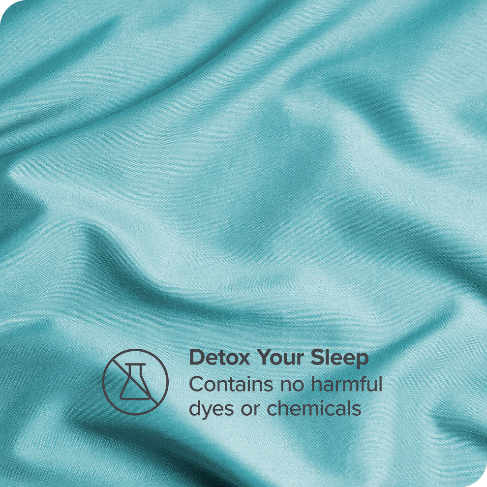 Bare Home Microfiber Pillowcases - Set of 2, Aqua, Standard