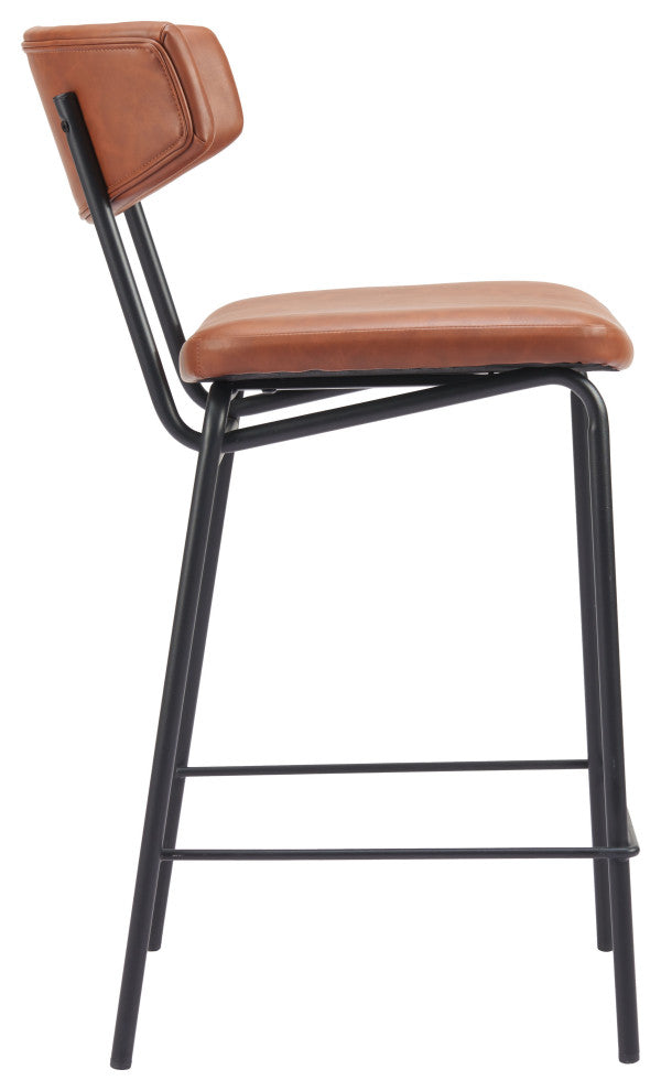 Charon Counter Stool (Set of 2) Vintage Brown