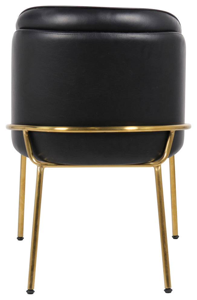 Jagger Upholstered Dining Chair, Black, Set of 2