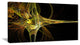 "Large Fractal Artwork Yellow" Abstract Digital Art Canvas Print