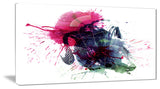 "Multicolor Abstract Stain" Canvas Print, 32"x16"