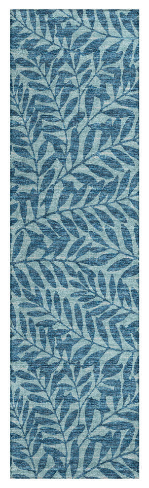 Indoor/Outdoor Sedona SN5 Denim Machine Washable 2'3" x 10' Runner Rug