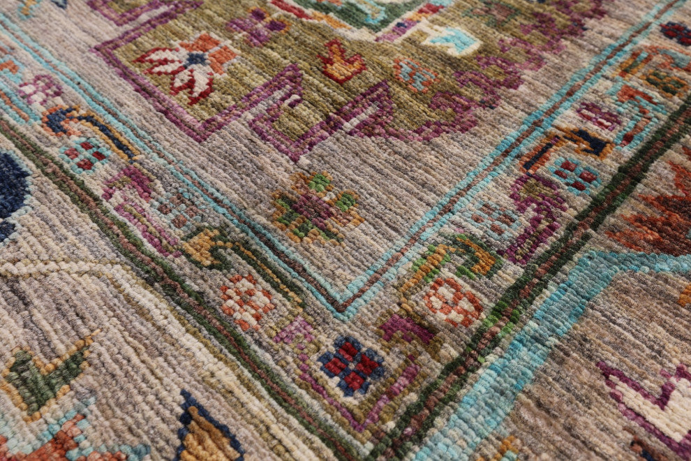 5' 7" X 7' 9" Fine Turkmen Ersari Hand Knotted Rug - Q12469