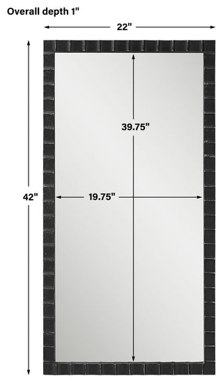 Uttermost Dandridge Black Industrial Mirror