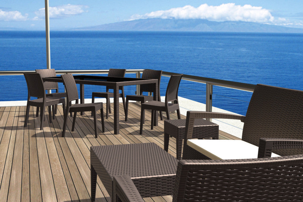 Compamia Florida Outdoor Dining Chairs, Set of 2, Brown