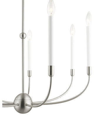 Livex Lighting Clairmont 7 Light Brushed Nickel Chandelier