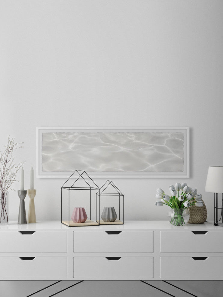 "Crystal Clear Water" Framed Painting Print, 30x10