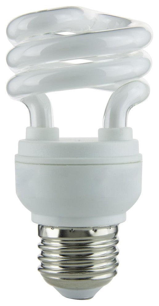 Sunlite Sms9/27K 9 Watt T2 Spiral Lamp Medium, E26, Base Warm White
