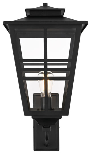 Home Living 12" Outdoor Wall Sconce, Black