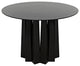 Column Dining Table, Black Metal