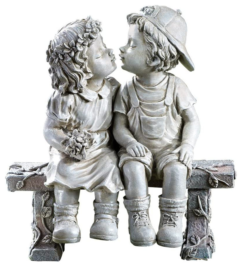 Kissing Couple Garden Sculpture