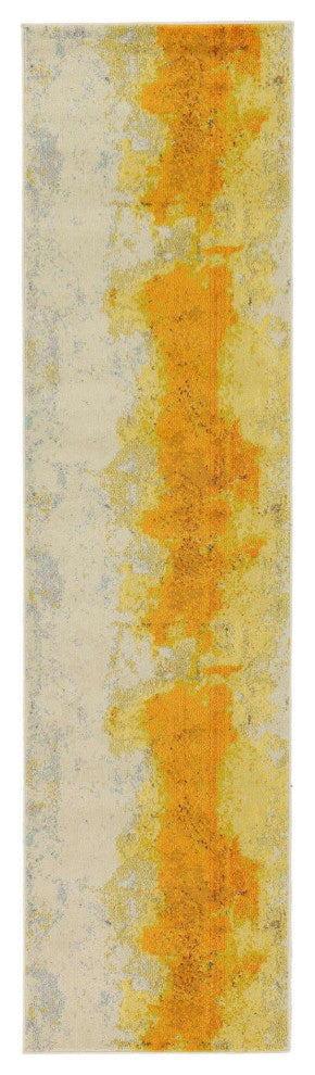Rug Unique Loom Estrella Yellow Runner 2' 7 x 10' 0