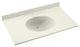 Swan Ellipse Solid Surface Bathroom Vanity Top, Bisque