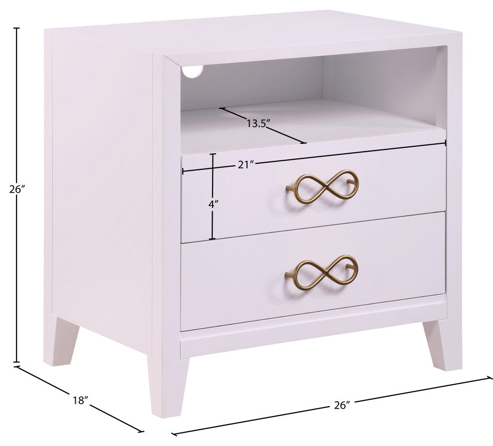 Bowtie Night Stand, Pink