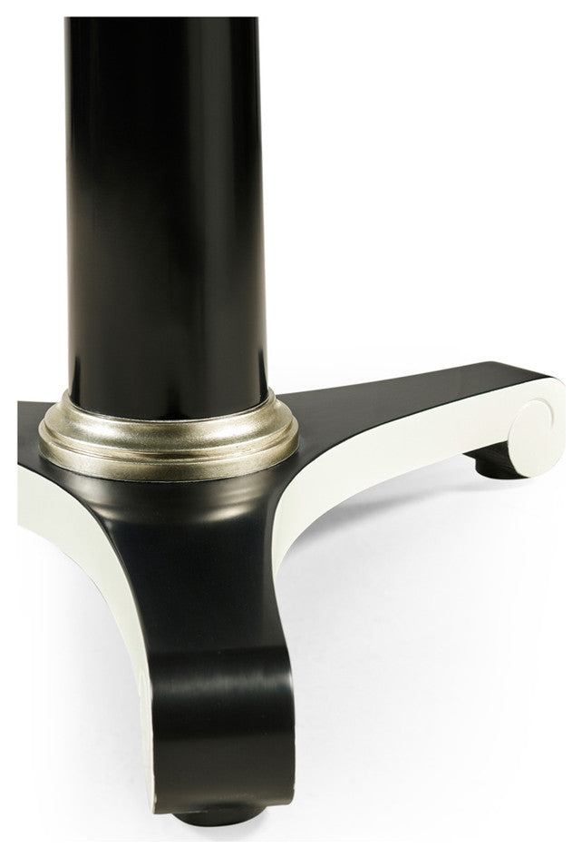 Classic Black and White Dining Table 48"