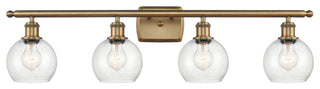 Innovations 516-4W-BB-G124-6-LED 4 Light Bath Vanity Light, Brushed Brass