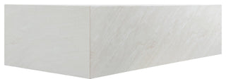 Piazza Finished Concrete Indoor/Outdoor Coffee Table, Off White