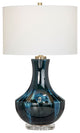 Maya 29" Glazed Ceramic Table Lamp With Linen Shade