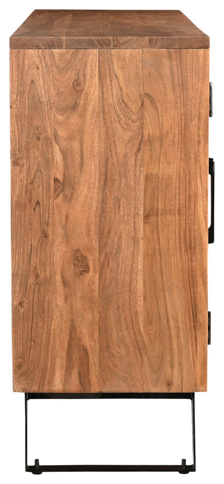 Lydia 6-door Live Edge Solid Wood Sideboard