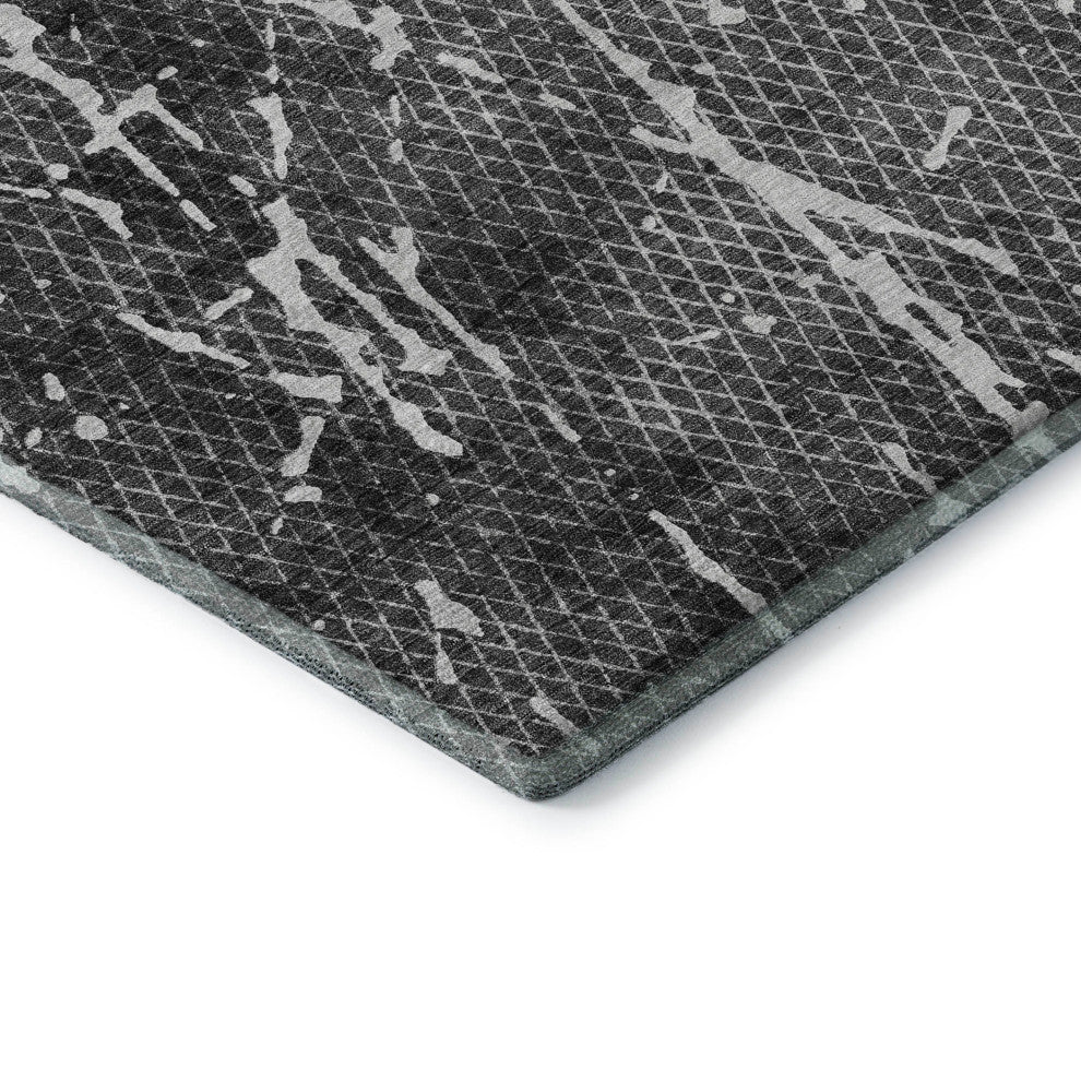 Premium Machine Washable Mayfield AMF628 Charcoal 10' x 14' Rug