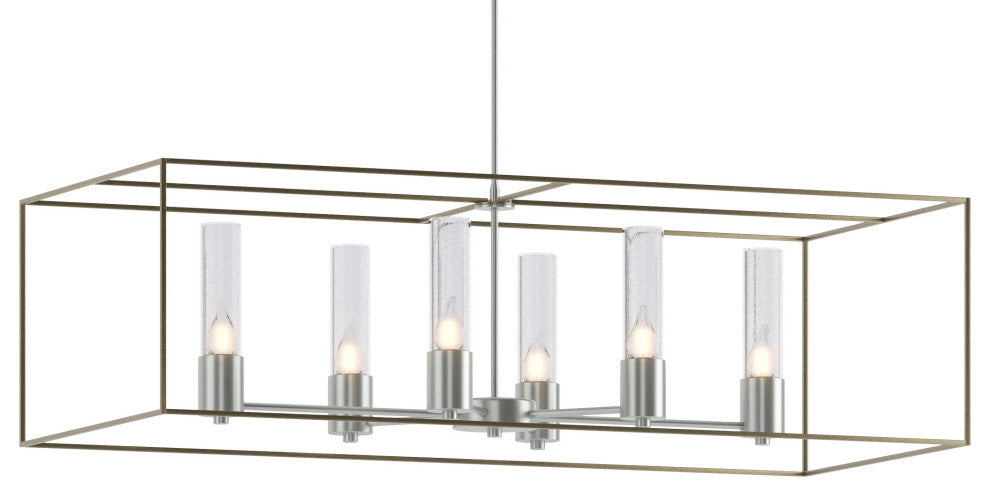 Portico Pendant, Vintage Platinum, Soft Gold Accent