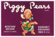 "Piggy Pears Crate Label" Digital Paper Print by Retrolabel, 42"x29"