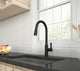 Aria Pull-Down Kitchen Faucet, Matte Black