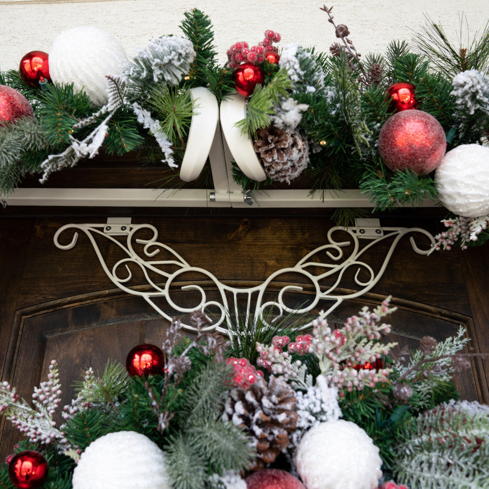 9' Artificial Christmas Garland with Lights, Frosted Wonderland