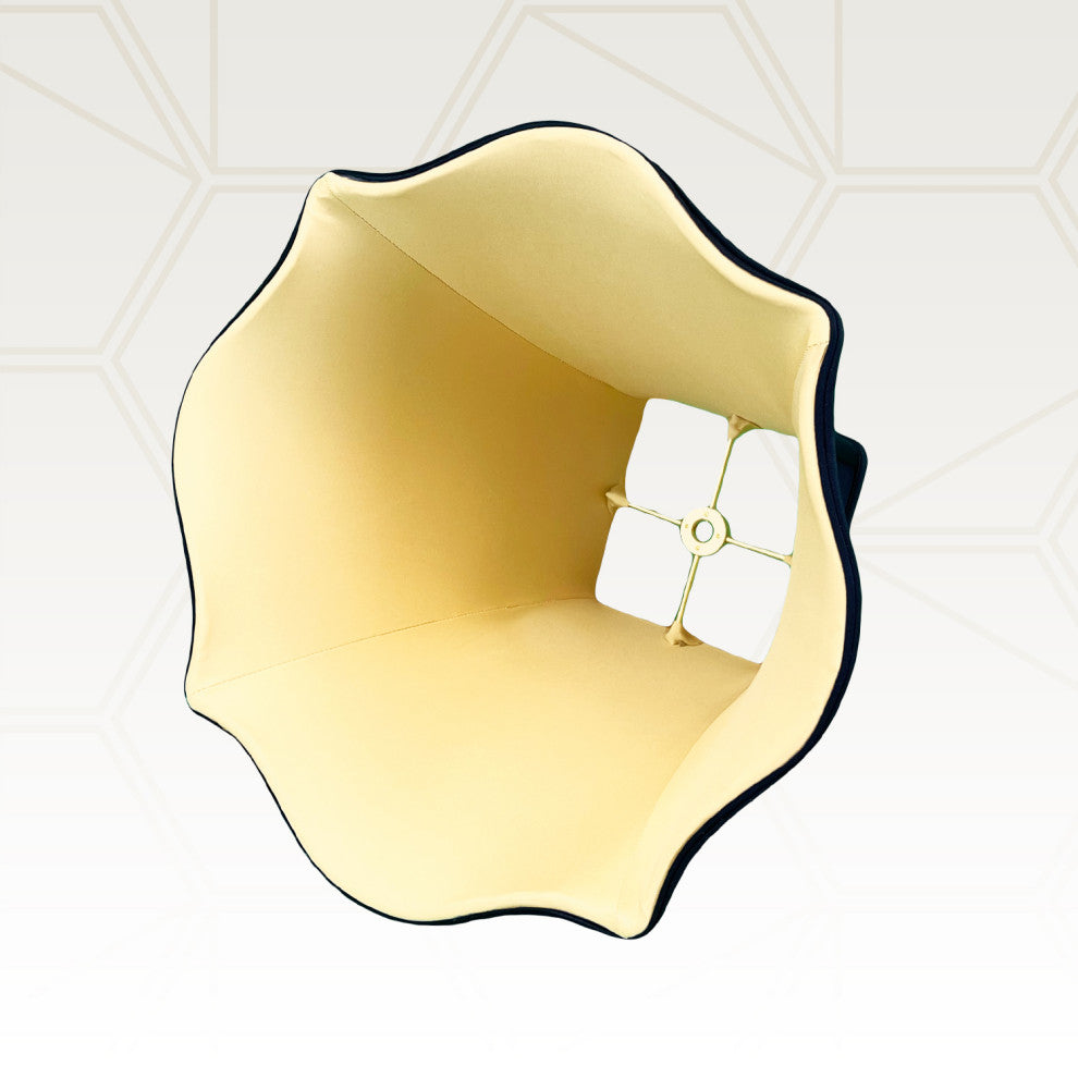 Royal Designs Fancy Square Bell Basic Lamp Shade, Black, 6x14x11.5, Single