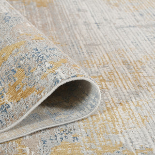 Haleena Menno Gold Polyester Blend Area Rug, 5'3"x7'6"