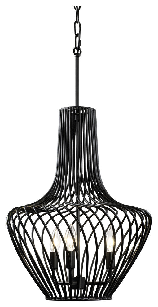 Varaluz-339P03ABL-Three Light Pendant Black