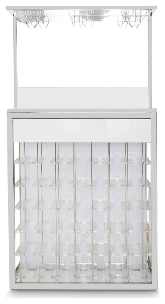 State St. Wine Bar Cabinet - Off White