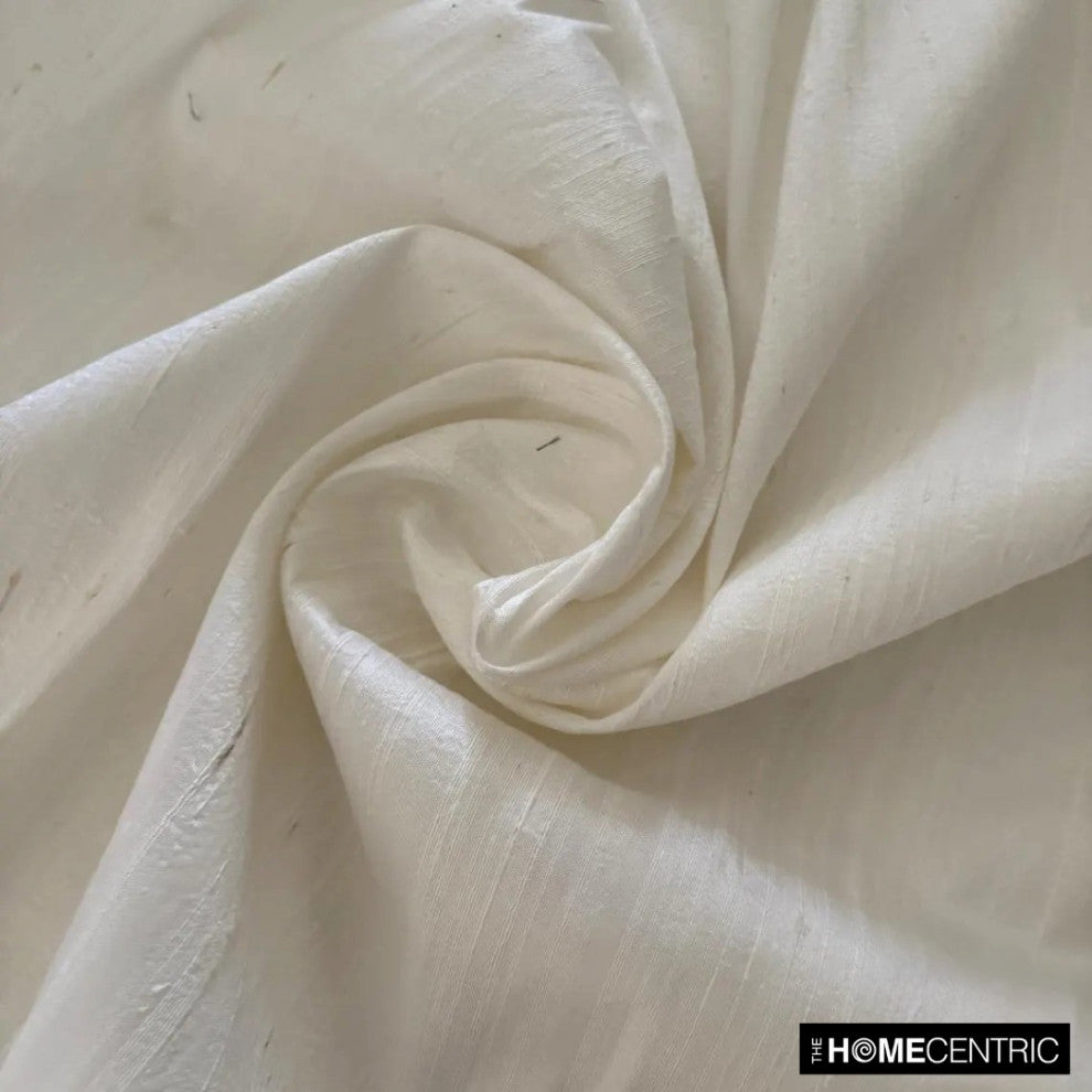 Ivory 100% Pure Silk Fabric By The Yard, 8 Yards For Curtain, Dress Wholesale