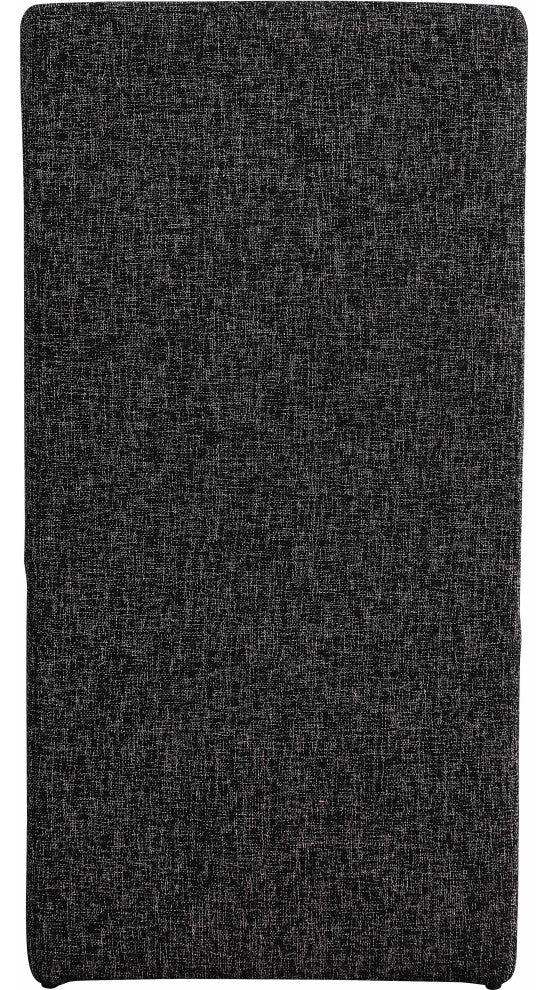 Benson Upholstered Dining Chair, Black, Linen Texured Fabric