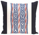 Ikat Ribbon Stripes Print Outdoor Pillow, Bewitching, 18"x18"