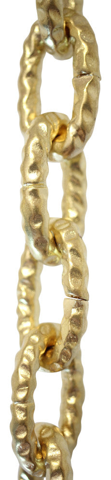 Brass Loop Chandelier Chain, 2 Sizes, 3', Acid Dipped, U43