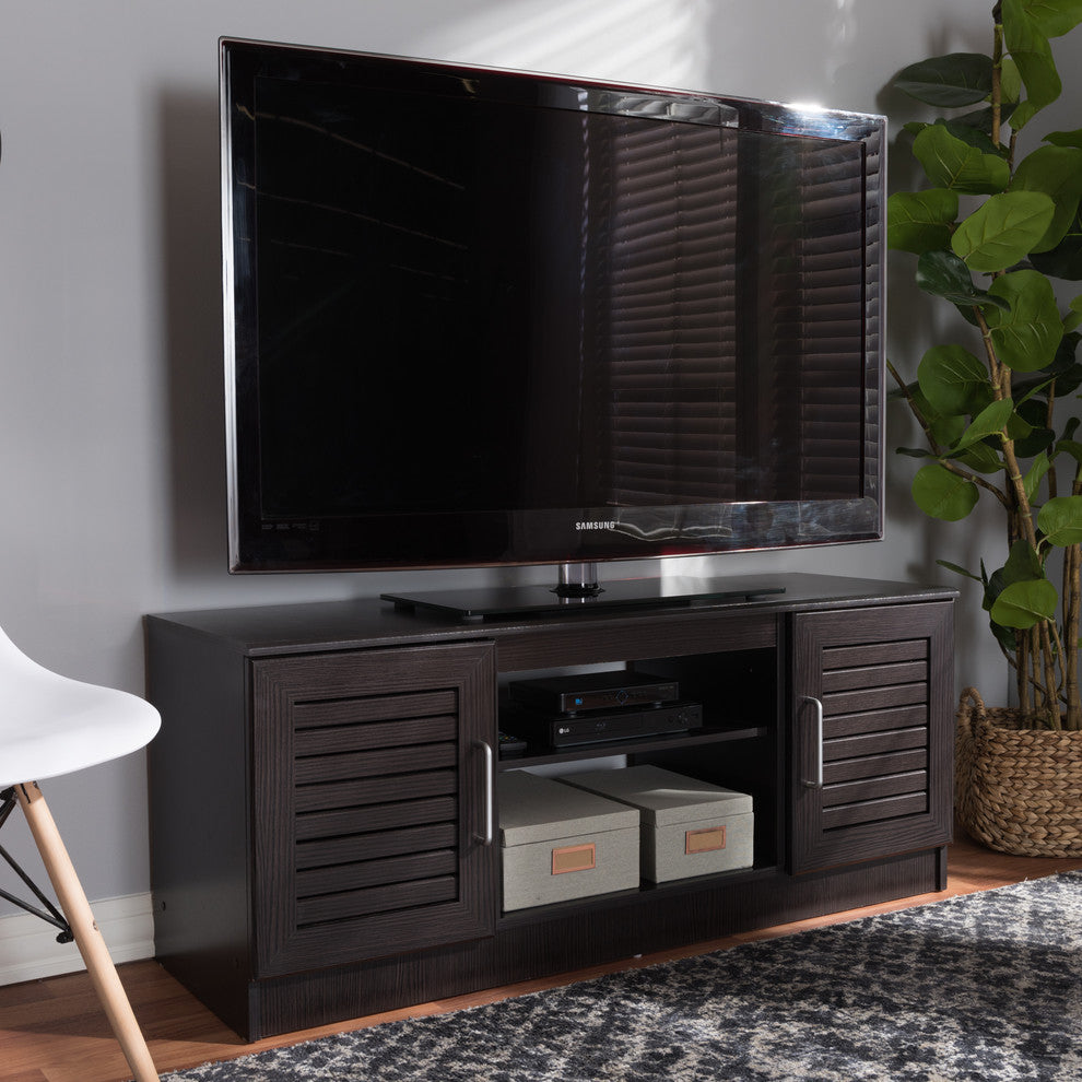 Gianna Moderm, Contemporary Wenge Brown TV Stand