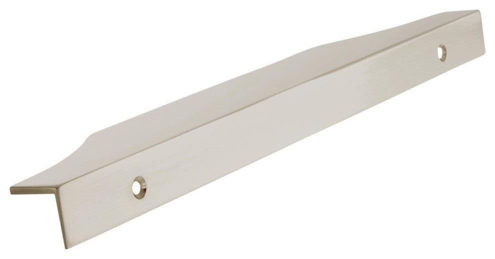 Extent 8-9/16" CTC Cabinet Edge Pull, Satin Nickel
